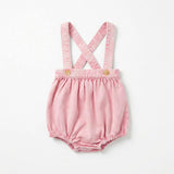 Baby Girls Washed Denim Romper