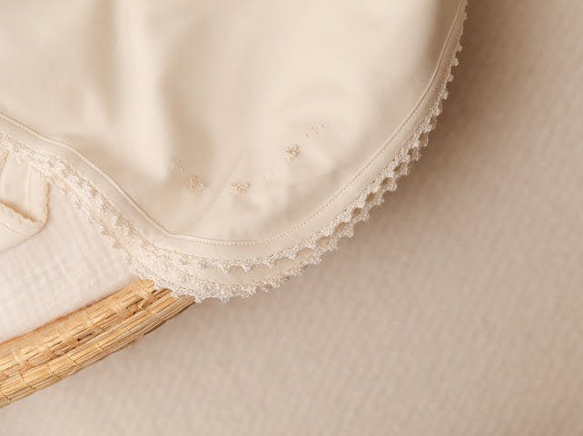Receiving Blanket w/ Crochet Trim