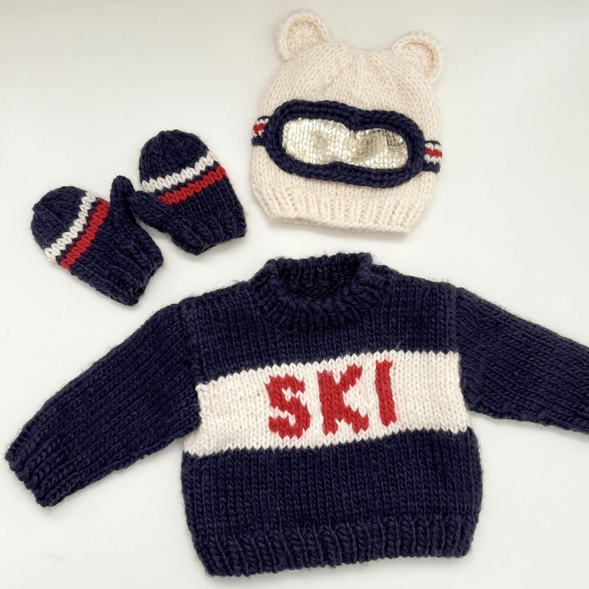 Ski Goggles Beanie - Bear