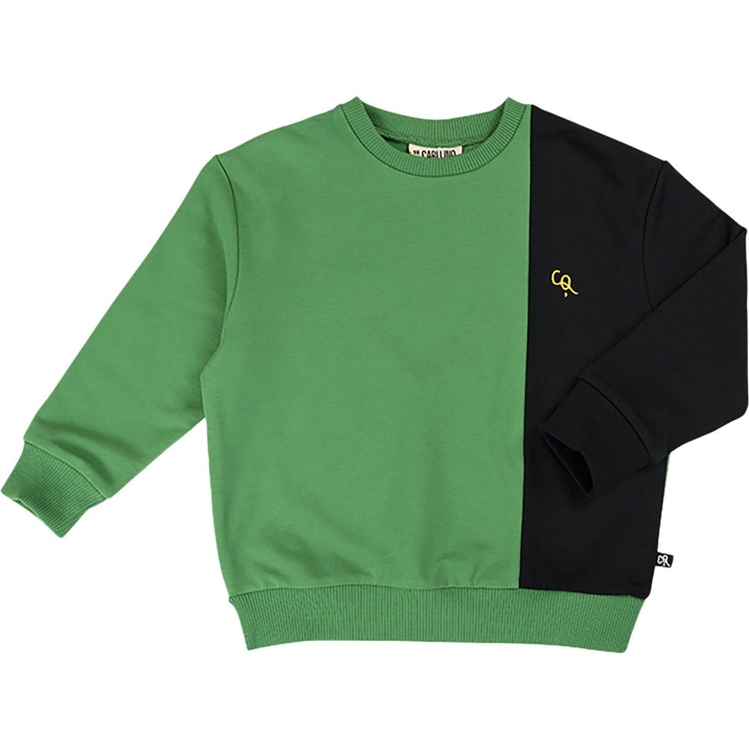 Colorblock Pattern Crew Neck Long Sleeve Sweatshirt