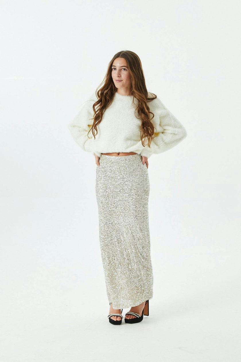 Delfina Long Sequin Skirt