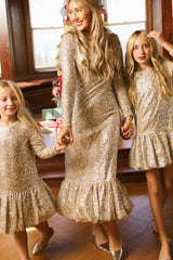 Mini Luminaria Dress in Champagne Sequin