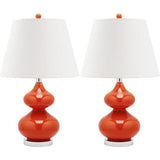 Set of 2 Eva Double Gourd Glass Lamps