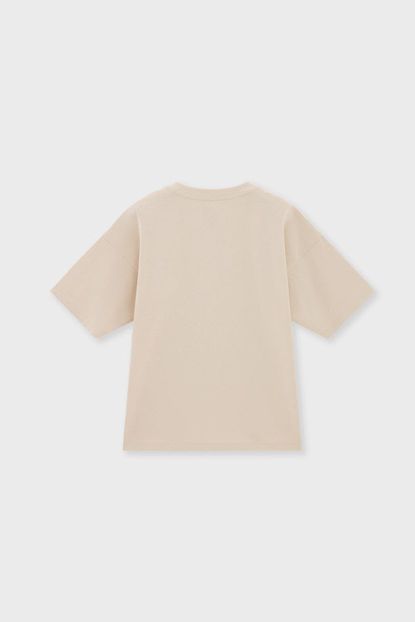 Relaxed Organic Cotton T-Shirt With SOW Embroidery