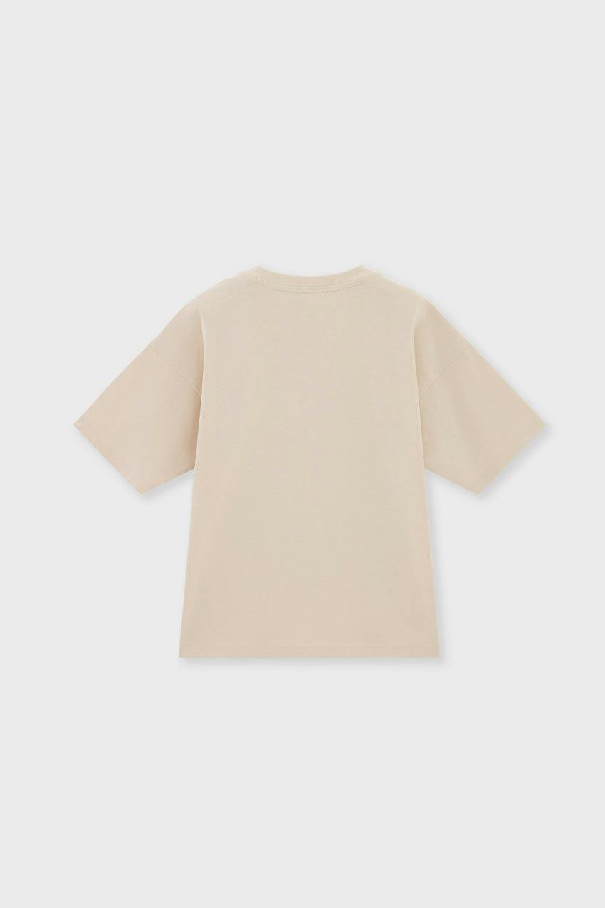 Relaxed Organic Cotton T-Shirt With SOW Embroidery