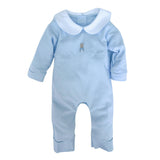 Pima Romper Bunny Blue