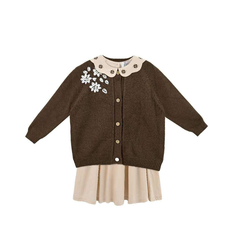 Brown Floral Set