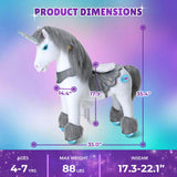 Model Y® Unicorn Ride-On Toy Age 3–4 – Grey