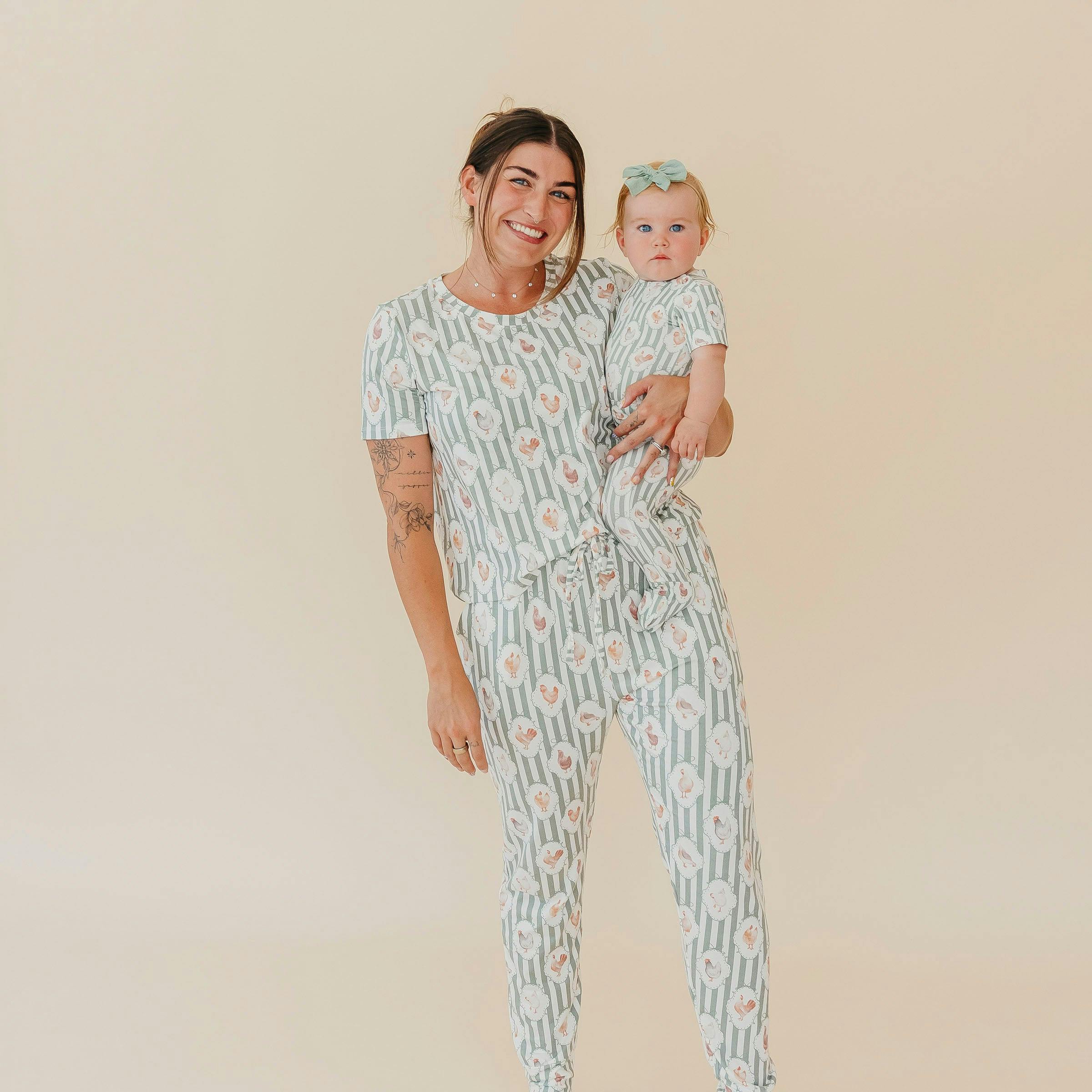 Women's Short Sleeve Pajamas - Constance