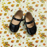 Toddler Aria Ballet Flat | Black Patent Leather