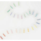 Rainbow Striped Mini Candles