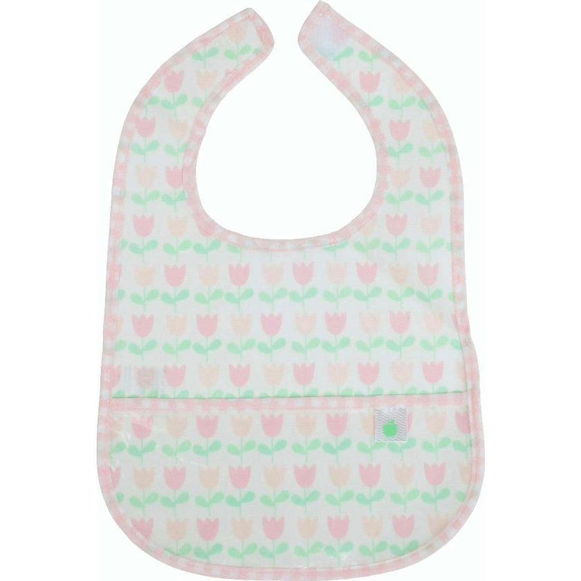 The Wipe It Bib in Tulips