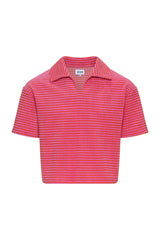 Pierce Top Pink/Orange French Terry