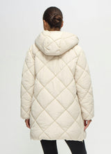 Quilted Longline Maternity and Postpartum Puffer Jacket