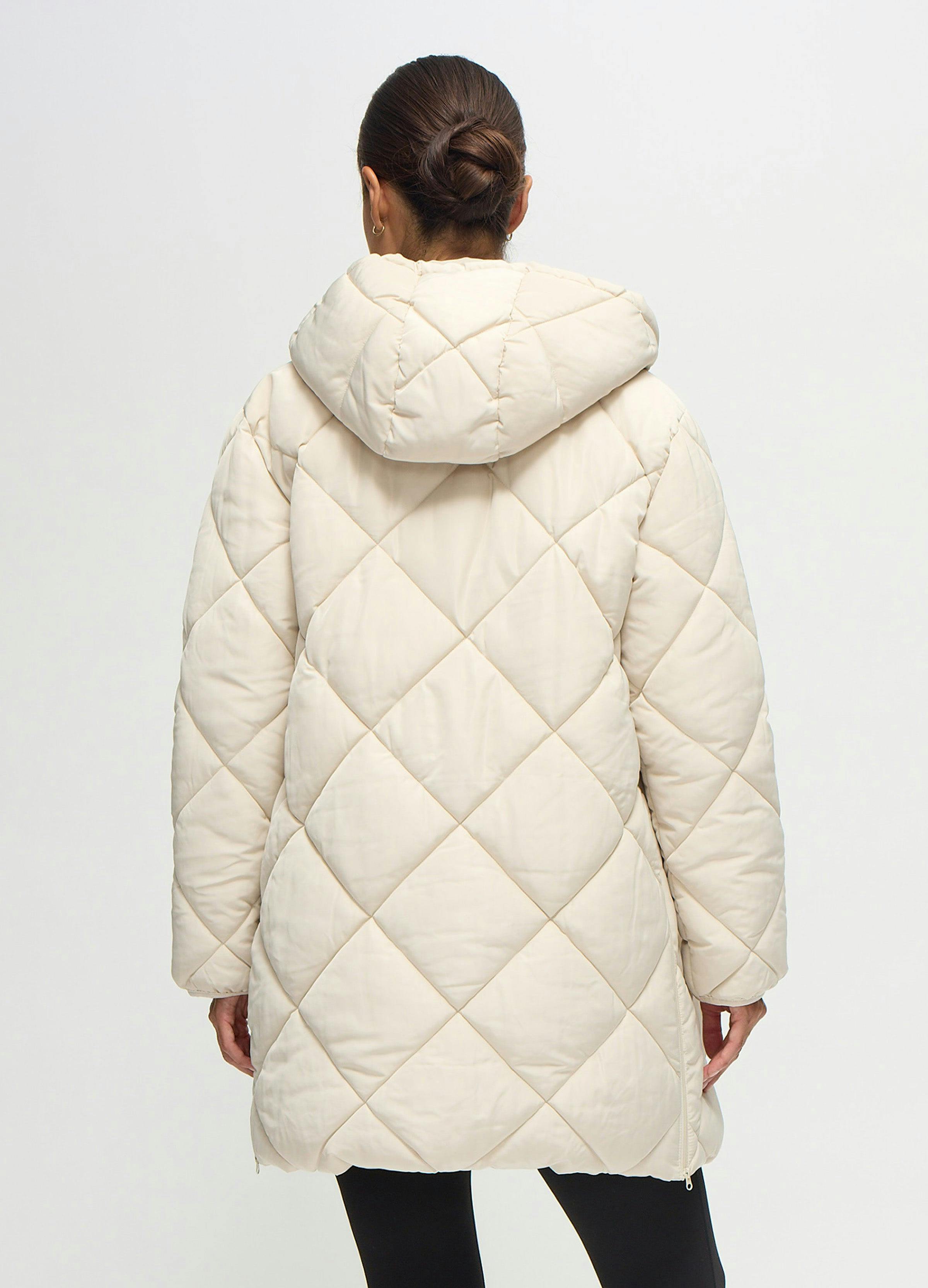 Quilted Longline Maternity and Postpartum Puffer Jacket