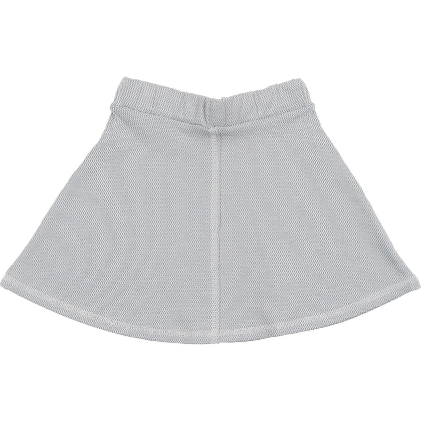 Micro-Grid Patterned Short Skirt