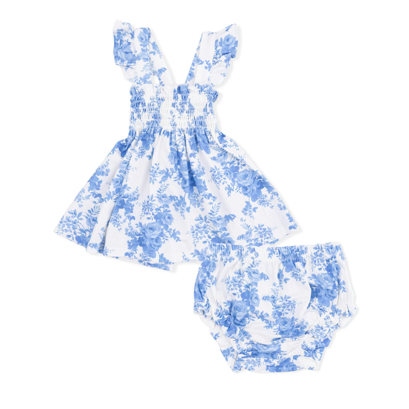 Dream Cottage Floral - Smocked Top with Bloomer