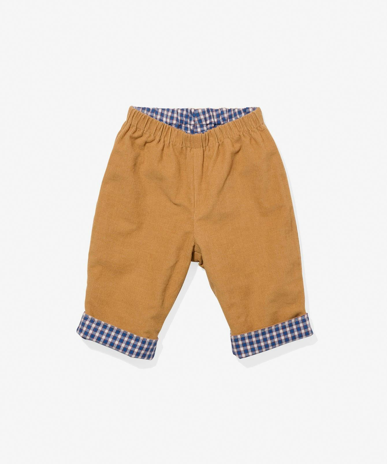 Reversible Pant, Marine Tiny Check