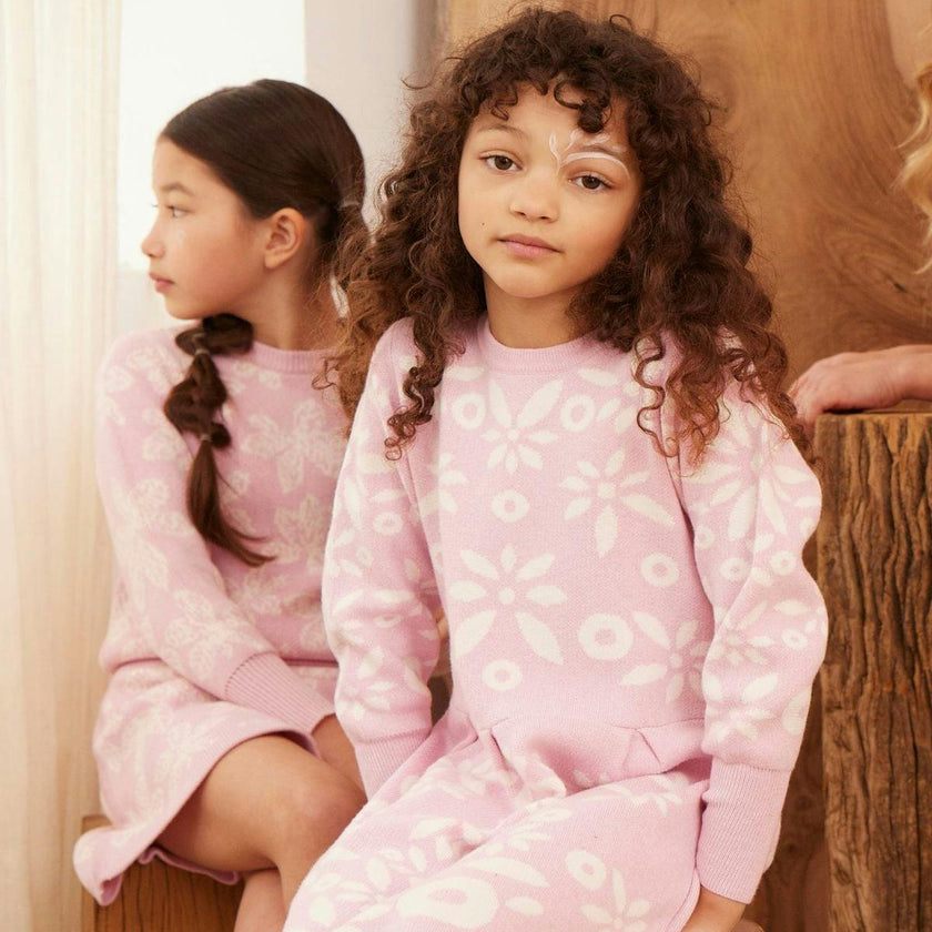 Snowflake Blossom Dress | Bubble Gum