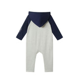 Infant (3-24M) Boys Hooded Romper | Sports All-Star - Navy