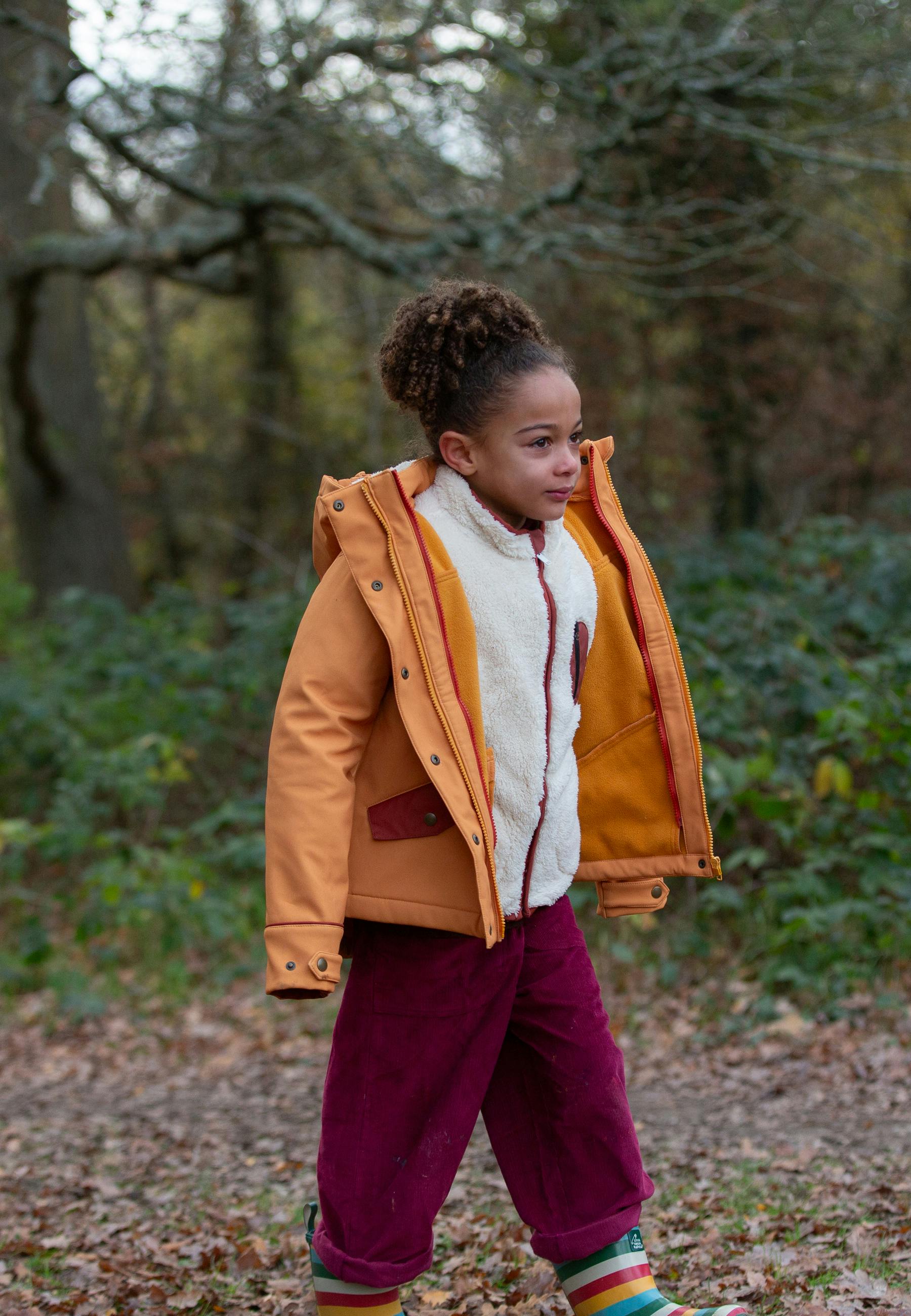 Gold Recycled Waterproof 3 in 1 Coat, Gold