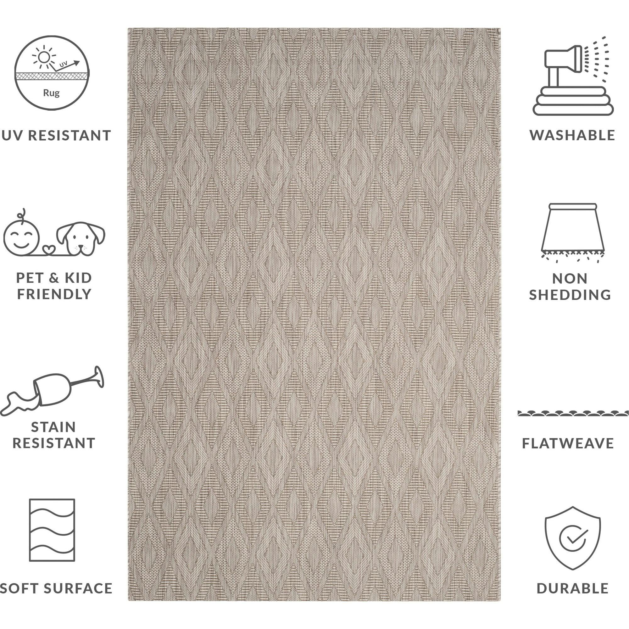 Courtyard August Indoor/Outdoor Rug, Beige