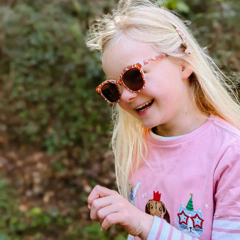 Classic Wayfarer Sustainable Sunglasses | Bio-Based · Bendable · Polarized | Child | 3-8 Y | Ivory Tortoise
