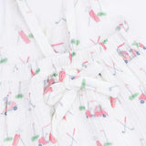 Baby Golf Carts Pink - Tie Back Romper