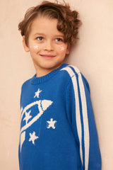 Striped Rocket Jumper – Cobalt