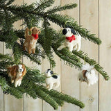 Pug Dog Hand Knit Christmas Ornament