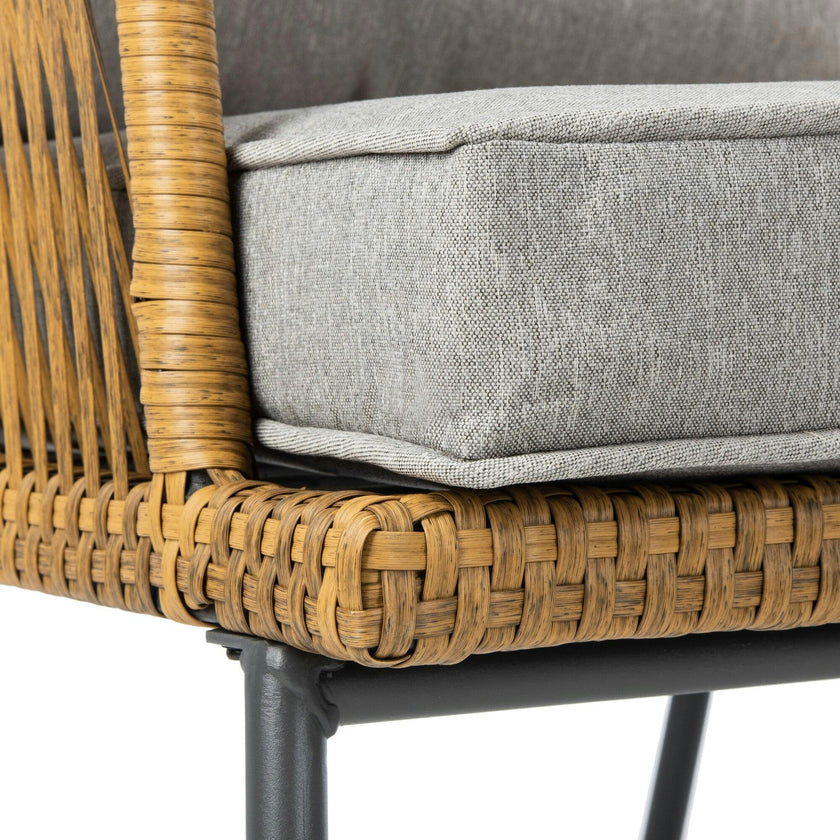 Jensen 3-Piece Rattan Outdoor Lounge Set