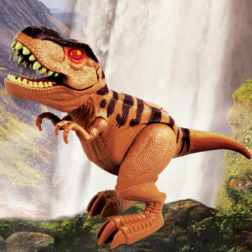 Pre-Historic Times: Lights & Sounds T-REX Transporter Truck