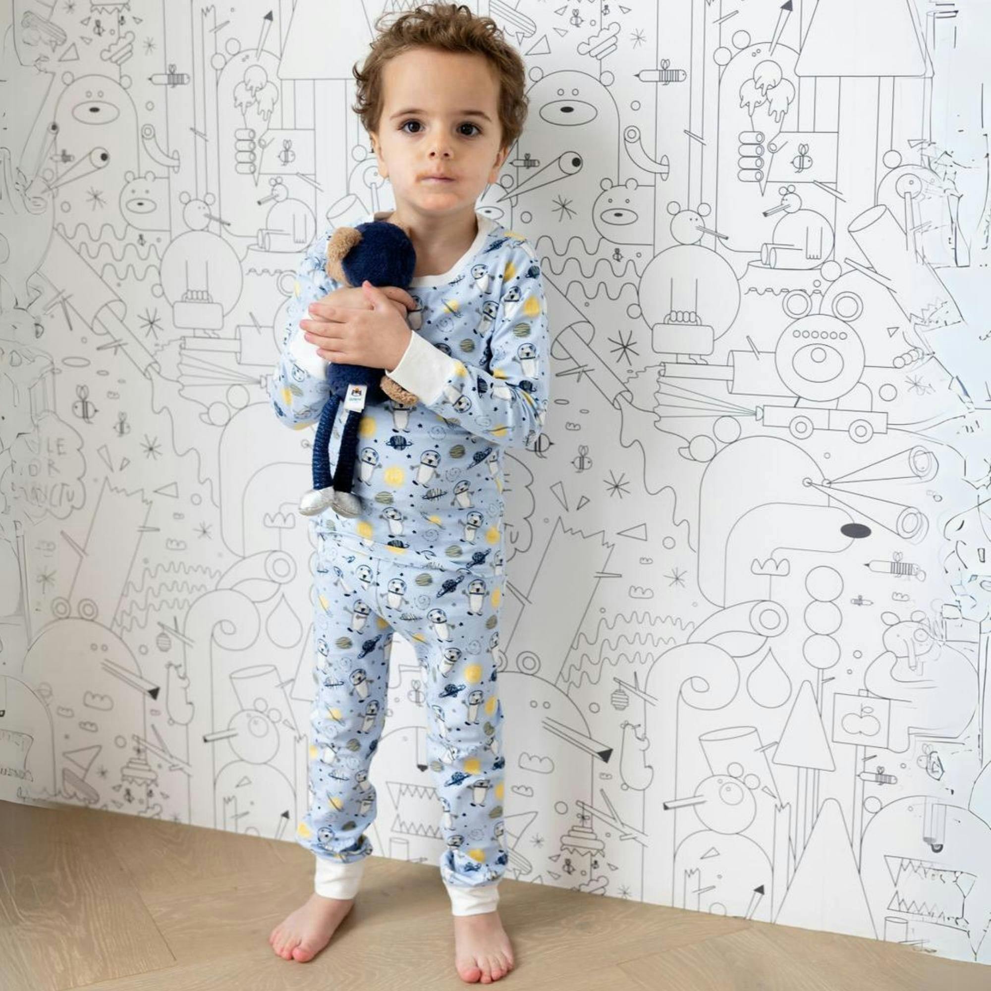 Print Long Sleeve Pajamas