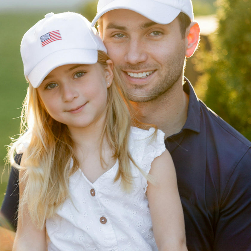 American Flag Bow Baseball Hat (Youth, Junior)