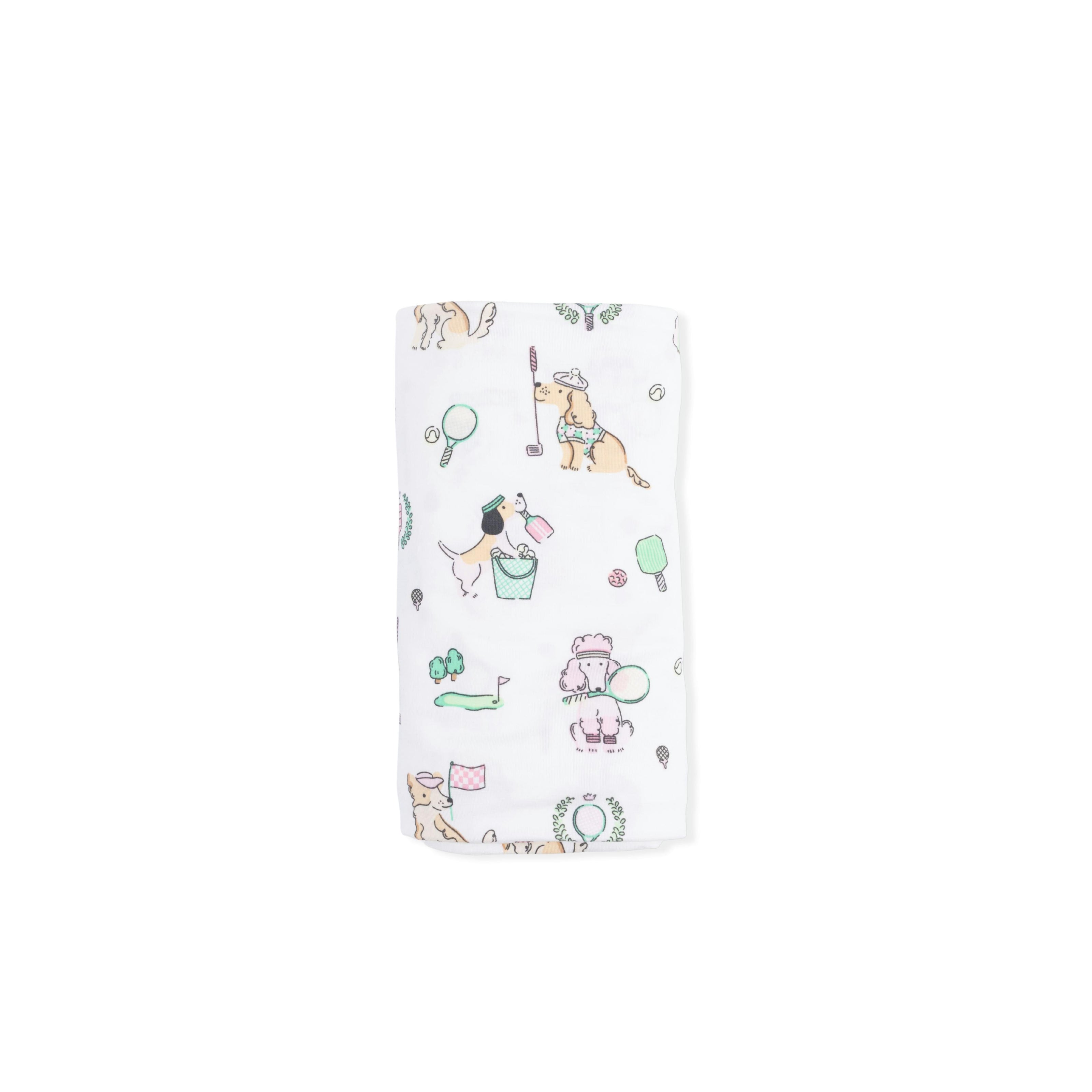 Country Club Dogs Pink - Swaddle Blanket