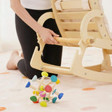 Hemlock Adjustable Wooden Baby Rocker | Converts to Toddler Seat