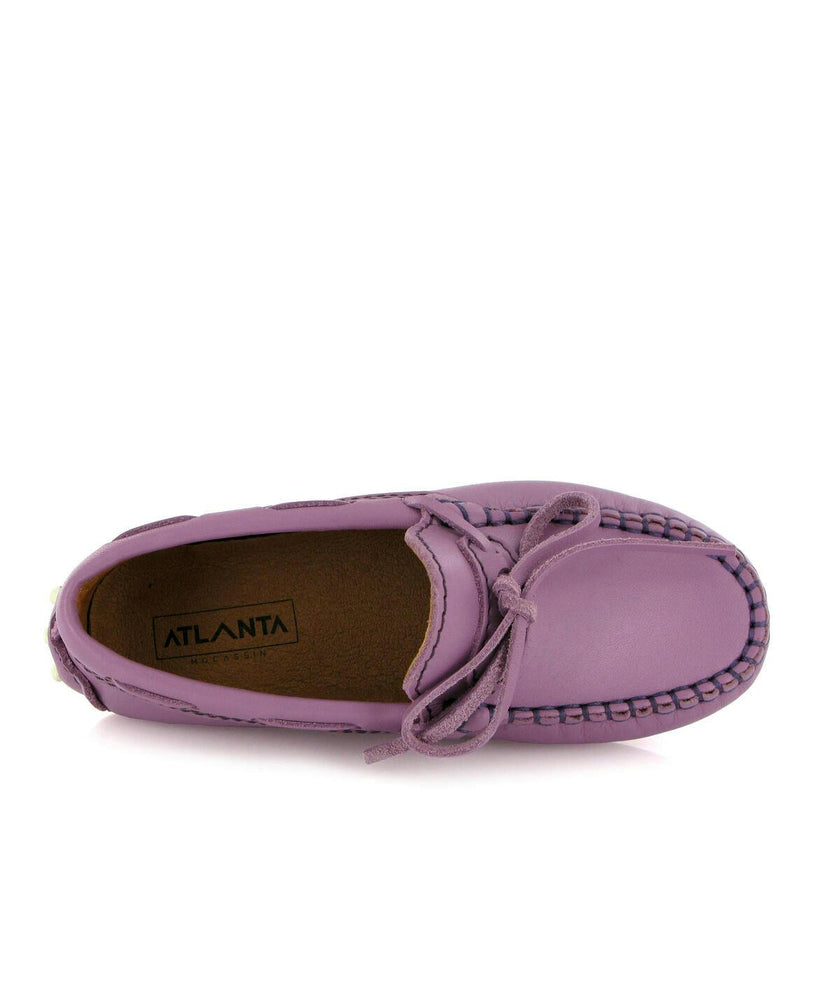 Laces Driver Moccasins, Purple Orquidee Smooth