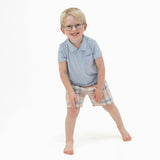 Dusty Plaid - Polo with Casual Short