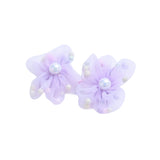 Sheer Petal Flower Hair Clip Set
