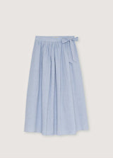 Cloe Woman Long Skirt Summer Midnight Pinstripes