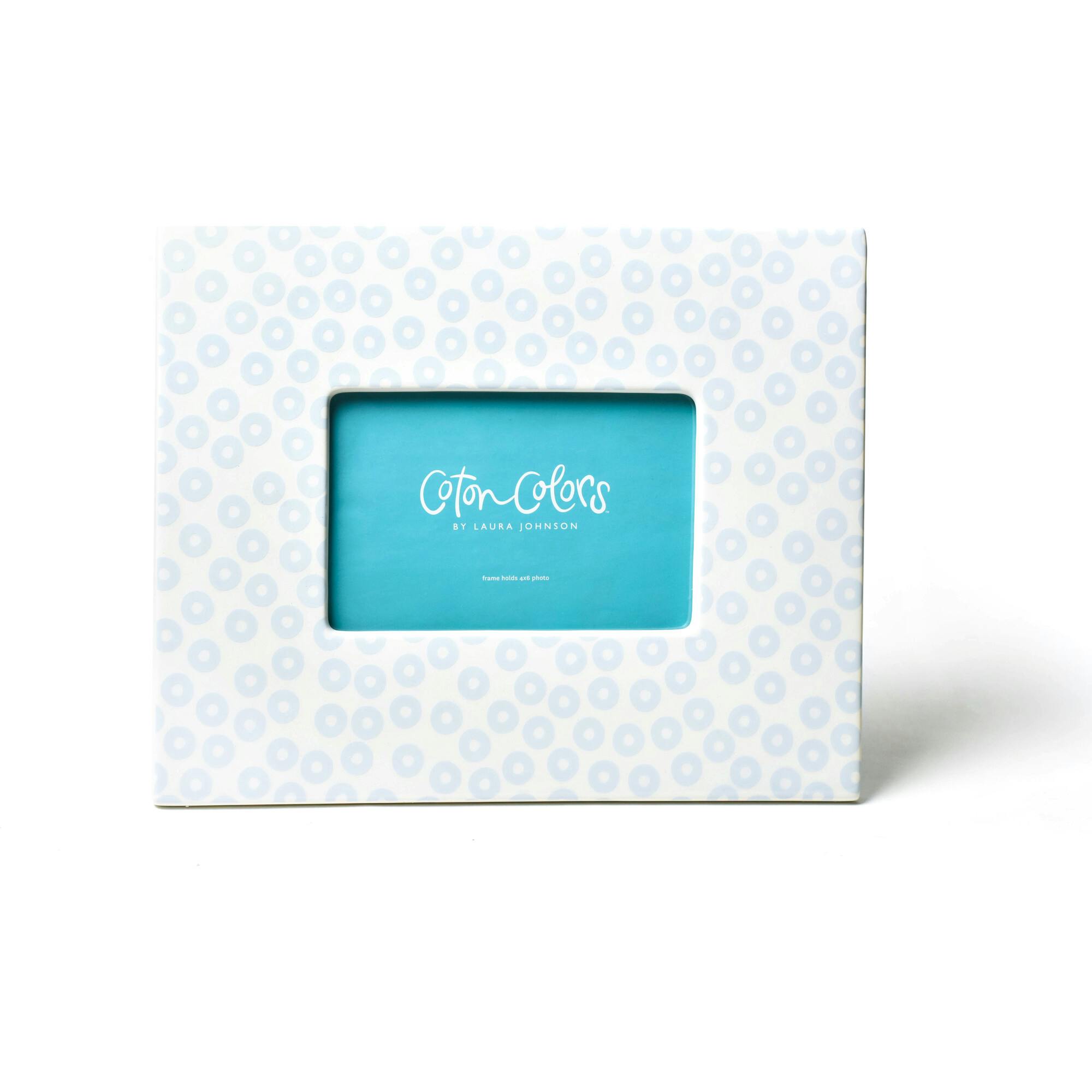 Iris Blue Pip Rectangle Frame
