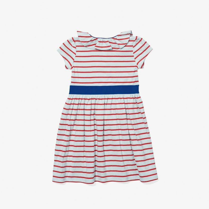 Allegra Dress, Paprika Stripe
