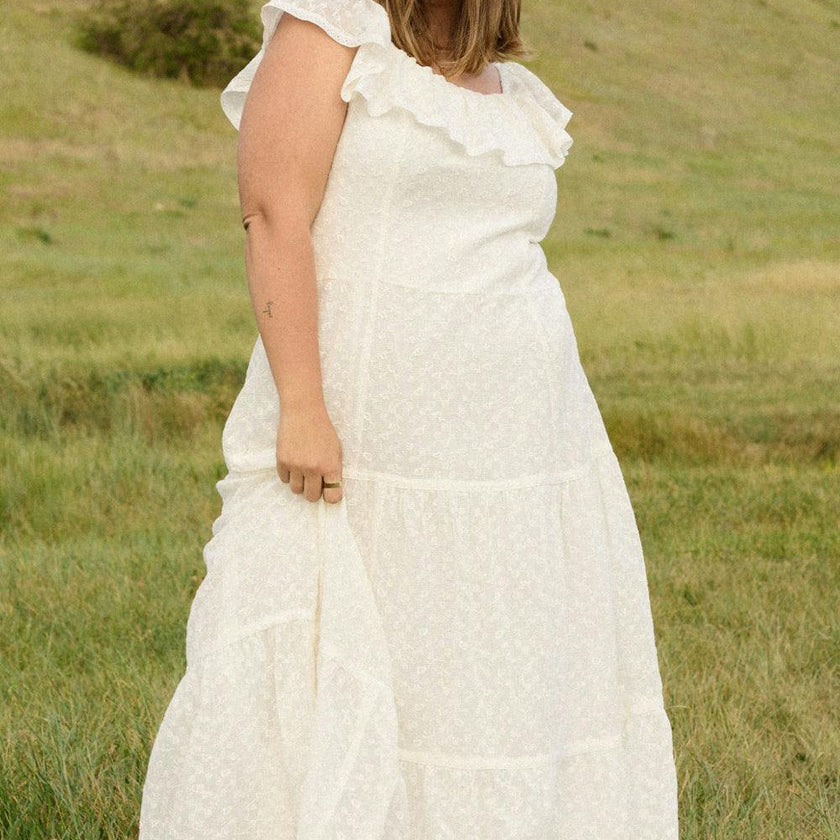 Alaina Dress in Ivory