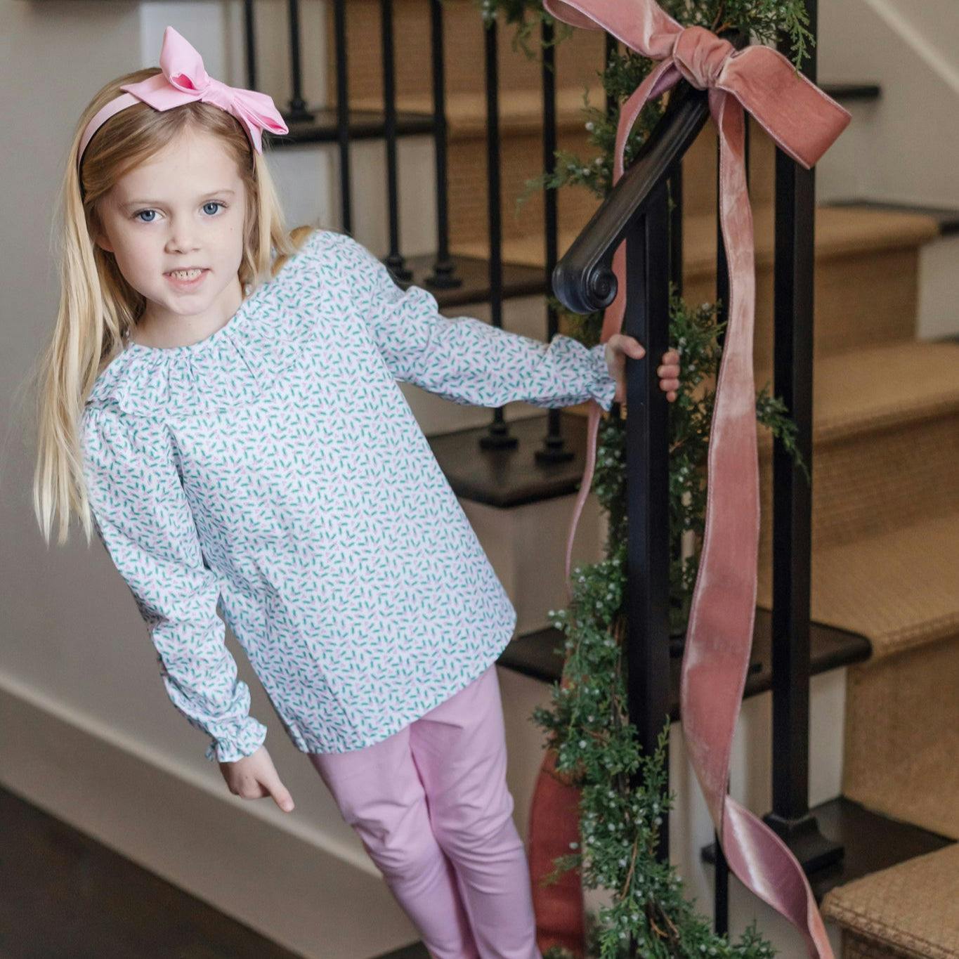 Emma Set Girls' Legging Set Holly Holiday