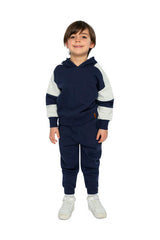 Fleece Sweatpants with Pockets Dark Blue