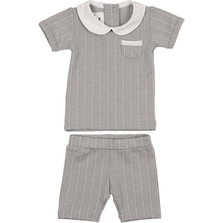 Raised Stripe Two-Piece Set