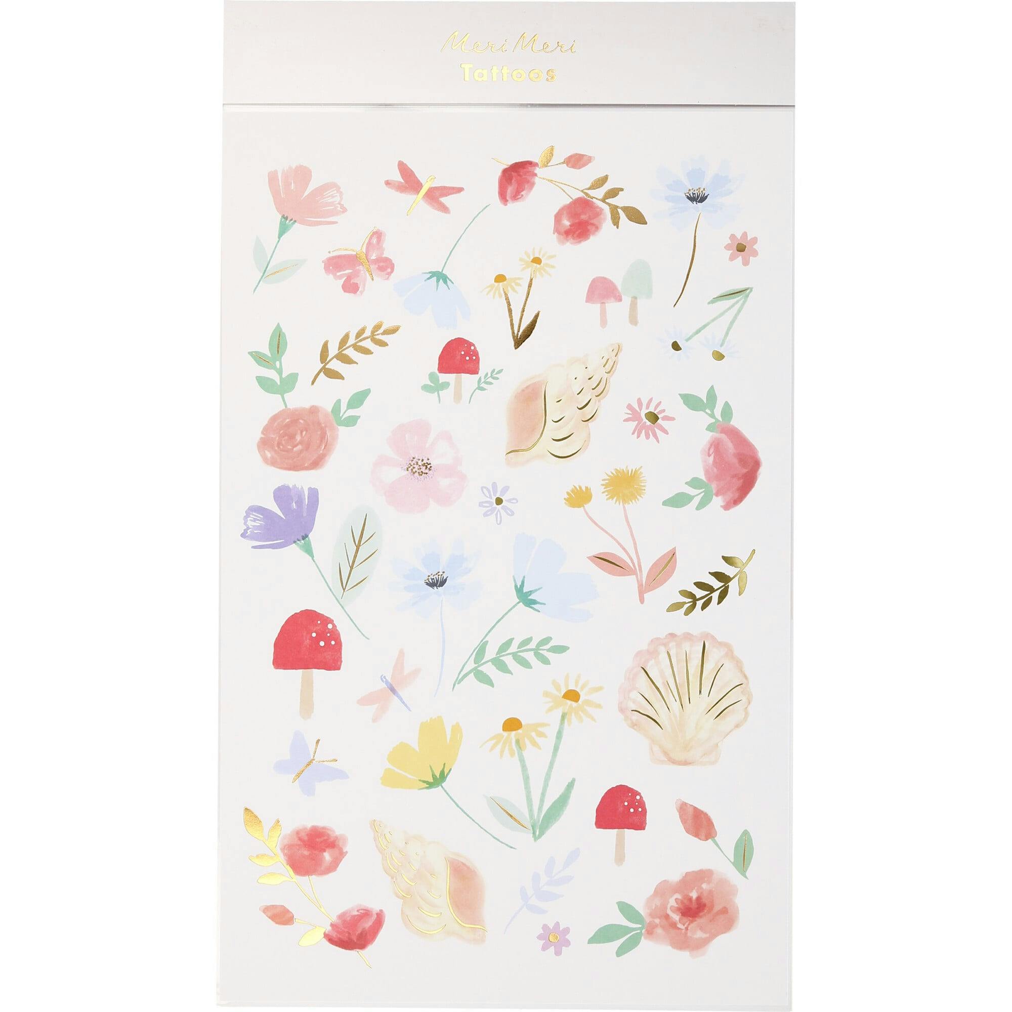 Floral Tattoo Sheets