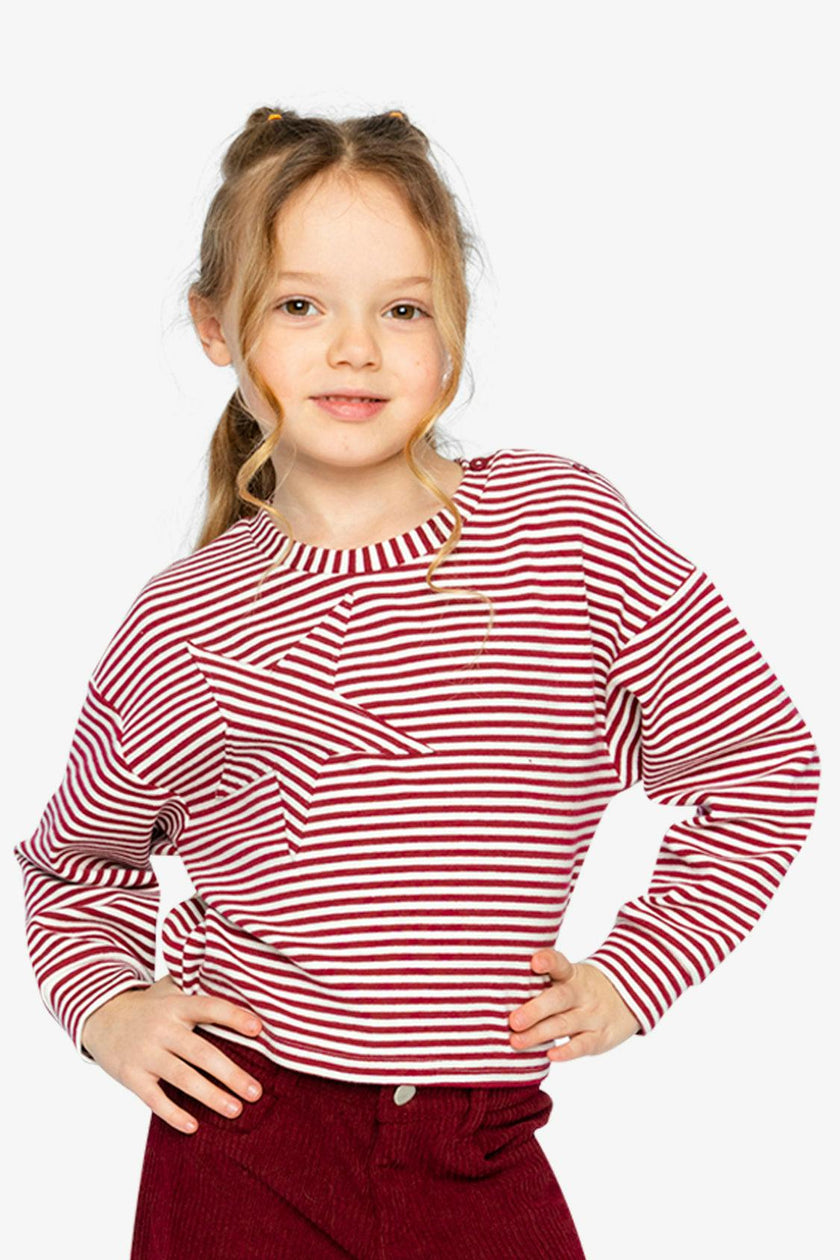 Soft Jersey Top Red And White Stripes