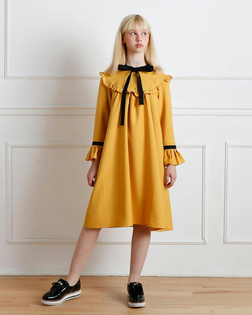 Emma dress (mustard)