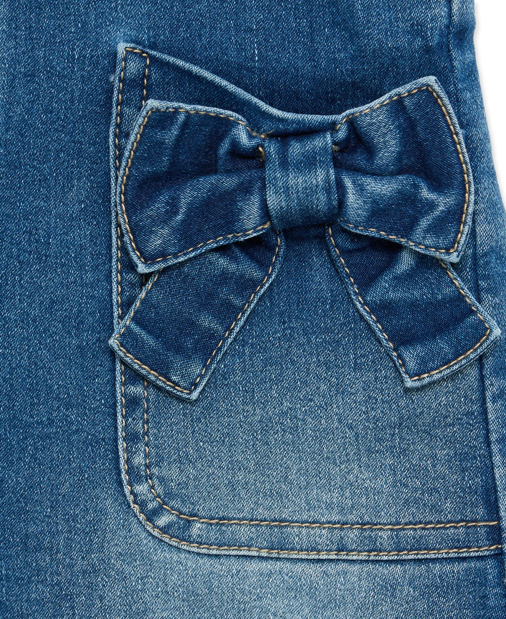 Bow Pocket Overall Set (2T-4T)